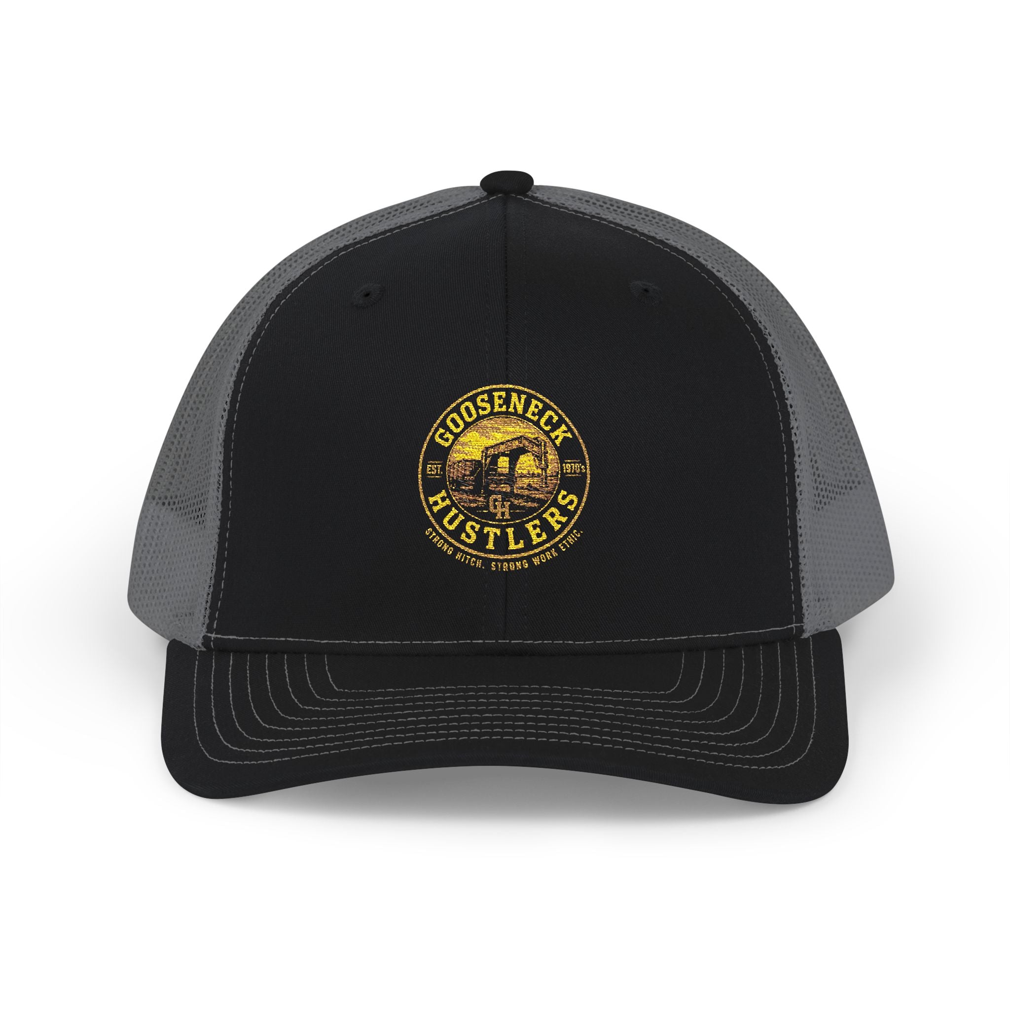 Goose Creek Hustlers Snapback Trucker Cap | Patch Logo Mesh Back