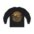 Gooseneck Hustlers logo Long Sleeve Tee | Vintage truck oilfield design