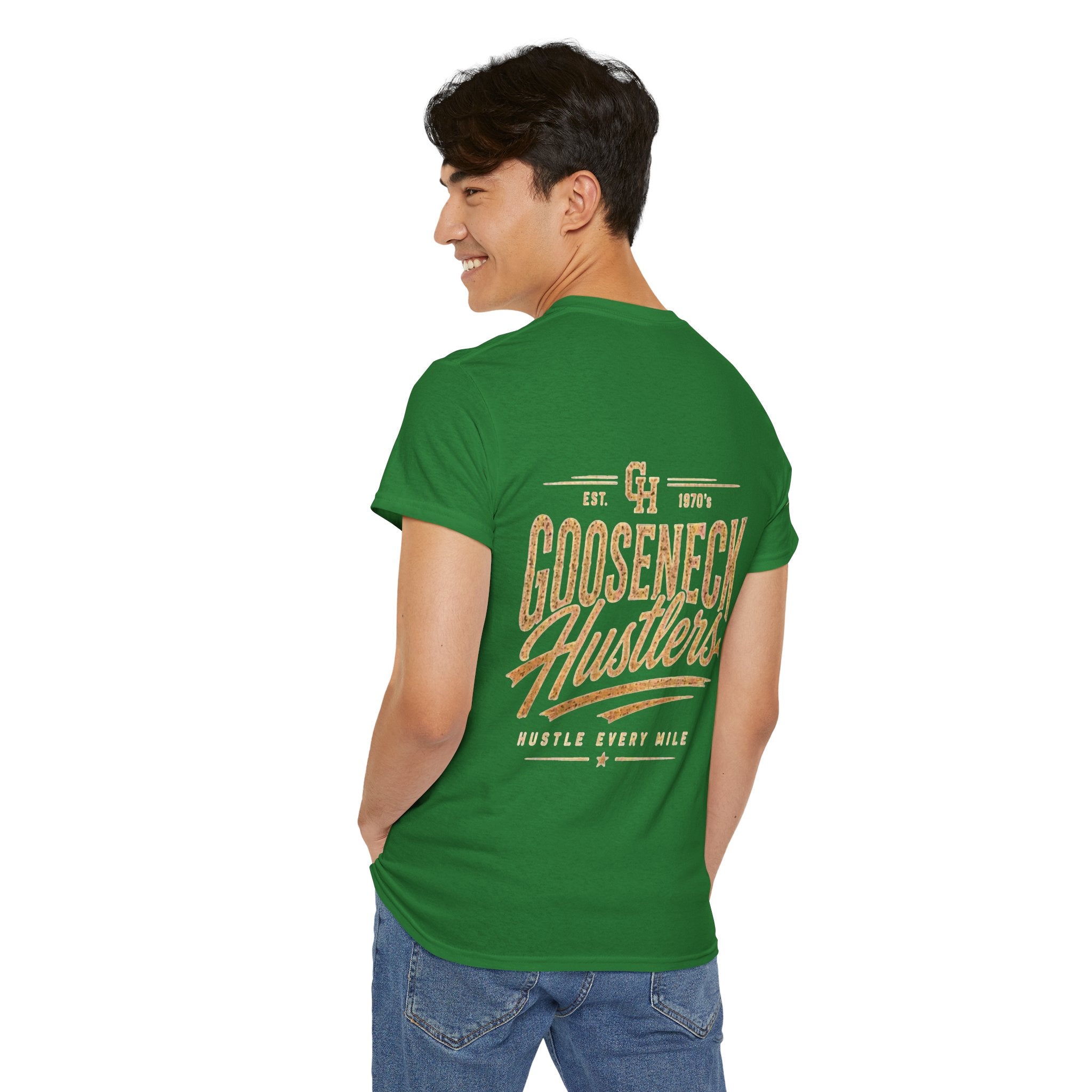 Gooseneck Hustlers graphic Tee | Vintage Truck, Trailer Hauling design