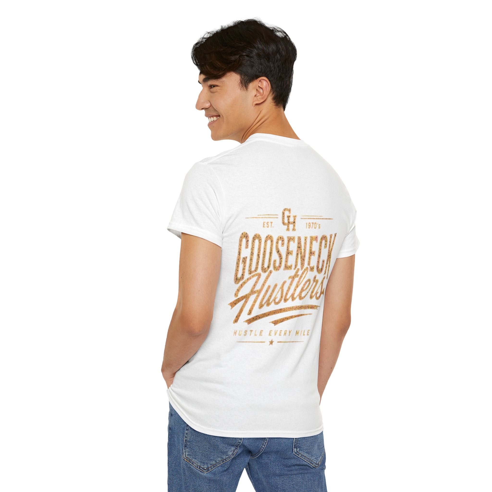 Gooseneck Hustlers graphic Tee | Vintage Truck, Trailer Hauling design