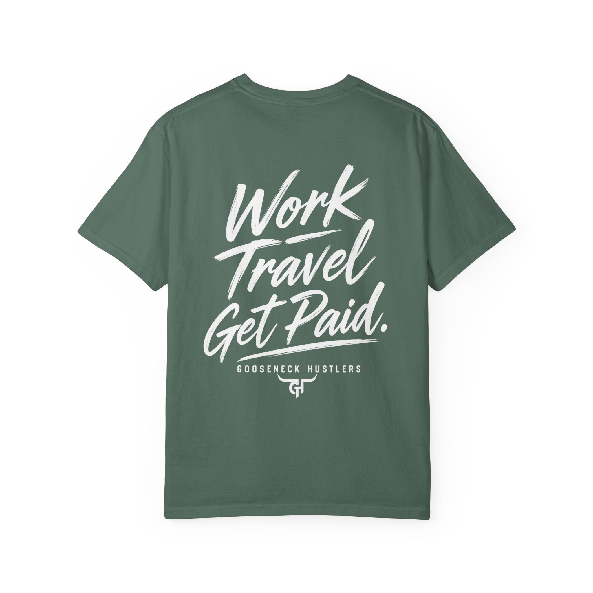 Gooseneck Hustlers Pickup Truck T-Shirt | Mountain Tow Haul Graphic