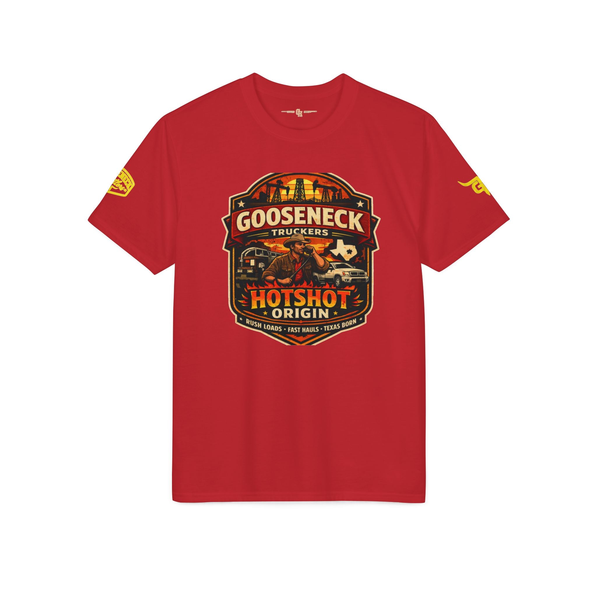 Gooseneck Truckers Hotshot Origin T-Shirt | Texas Trucking Logo