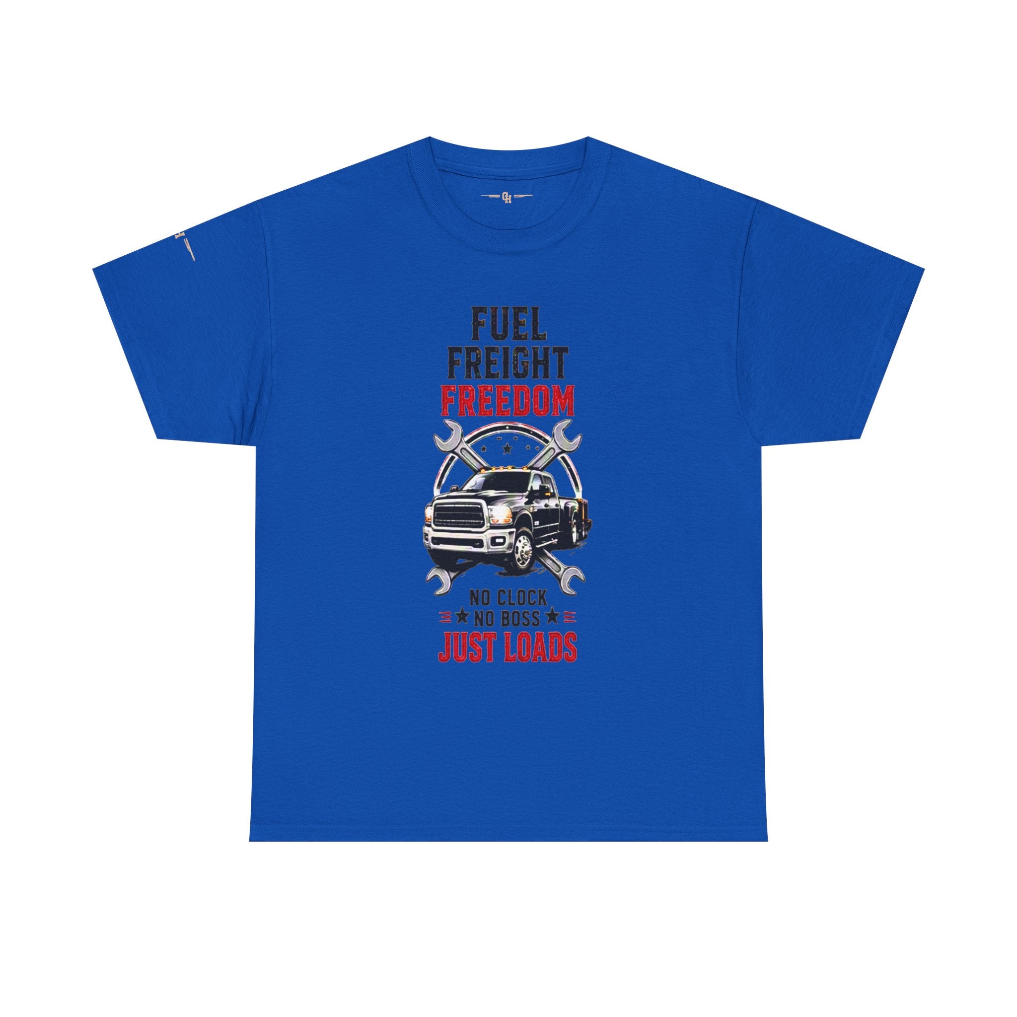 Fuel Freight Freedom trucker graphic tee | No Clock No Boss Just Loads
