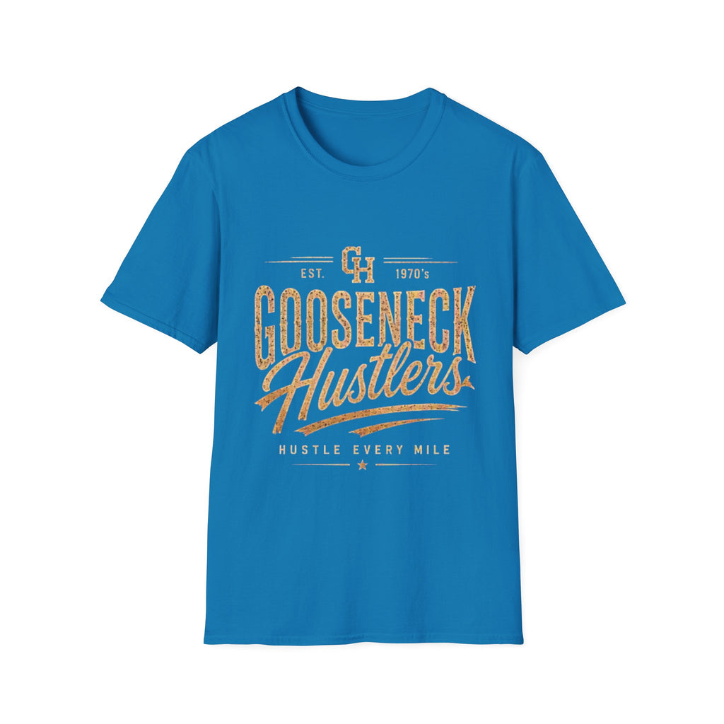 Gooseneck Hustlers T-Shirt — Vintage Script Logo Tee