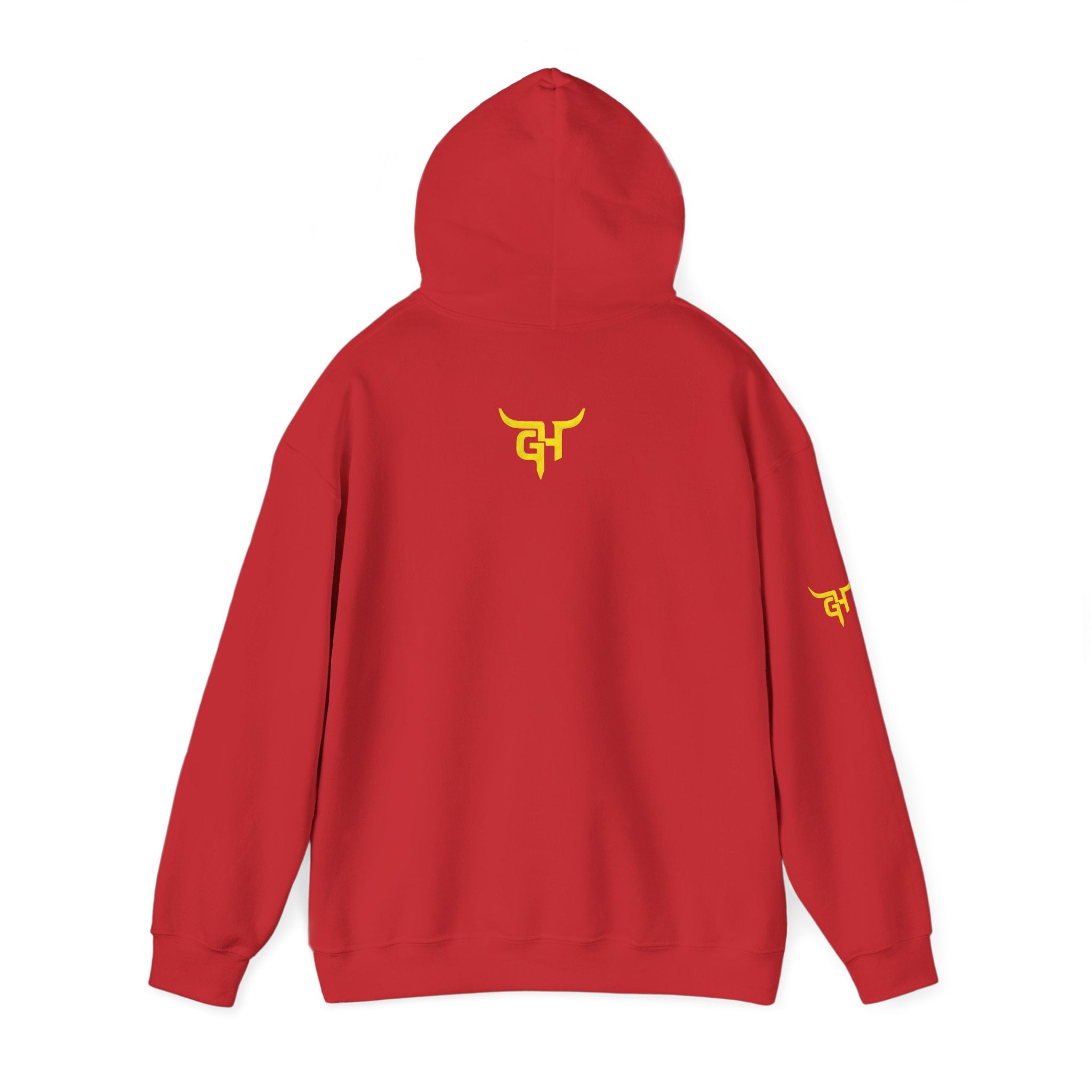 Gooseneck Hustlers Script Logo Hoodie | White Pullover Sweatshirt