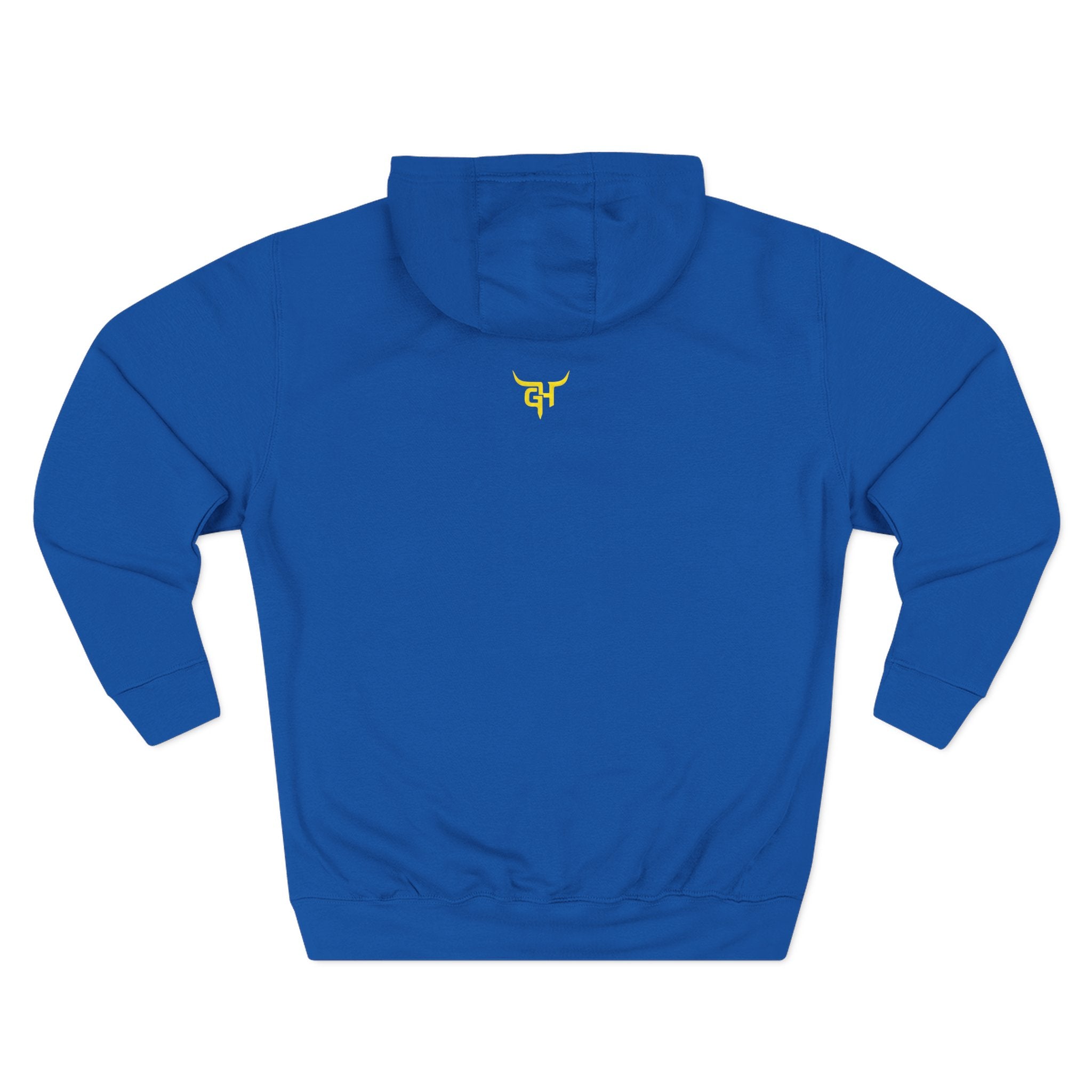 Minimal Yellow Symbol hoodie | Back Chest Small Logo