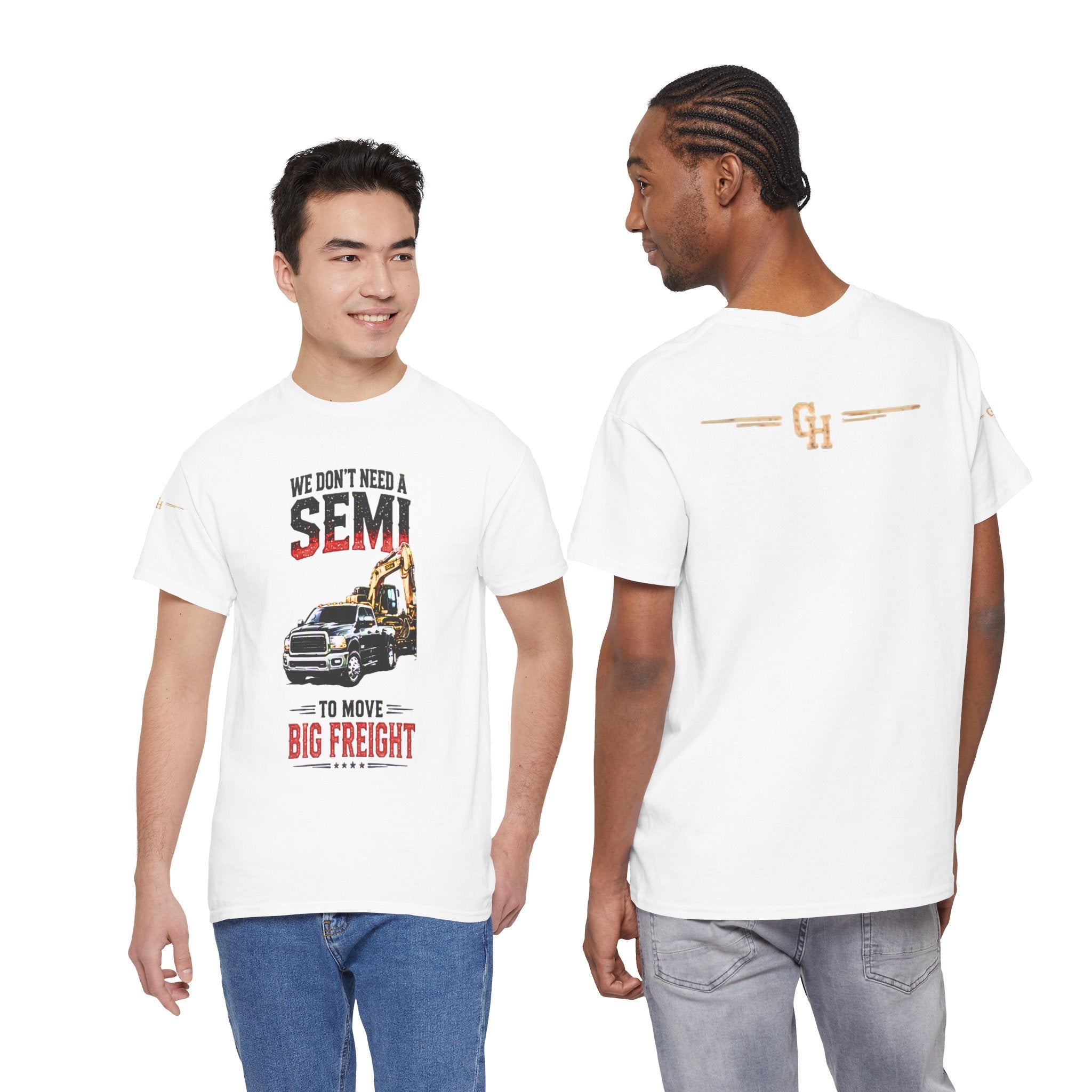 Big Freight Semi Truck T-Shirt | Trucking Graphic Tee, Rig Driver Design