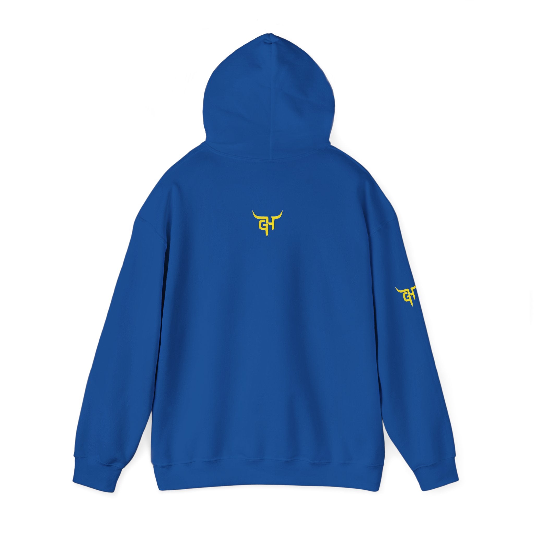 Gooseneck Hustlers Script Logo Hoodie | White Pullover Sweatshirt
