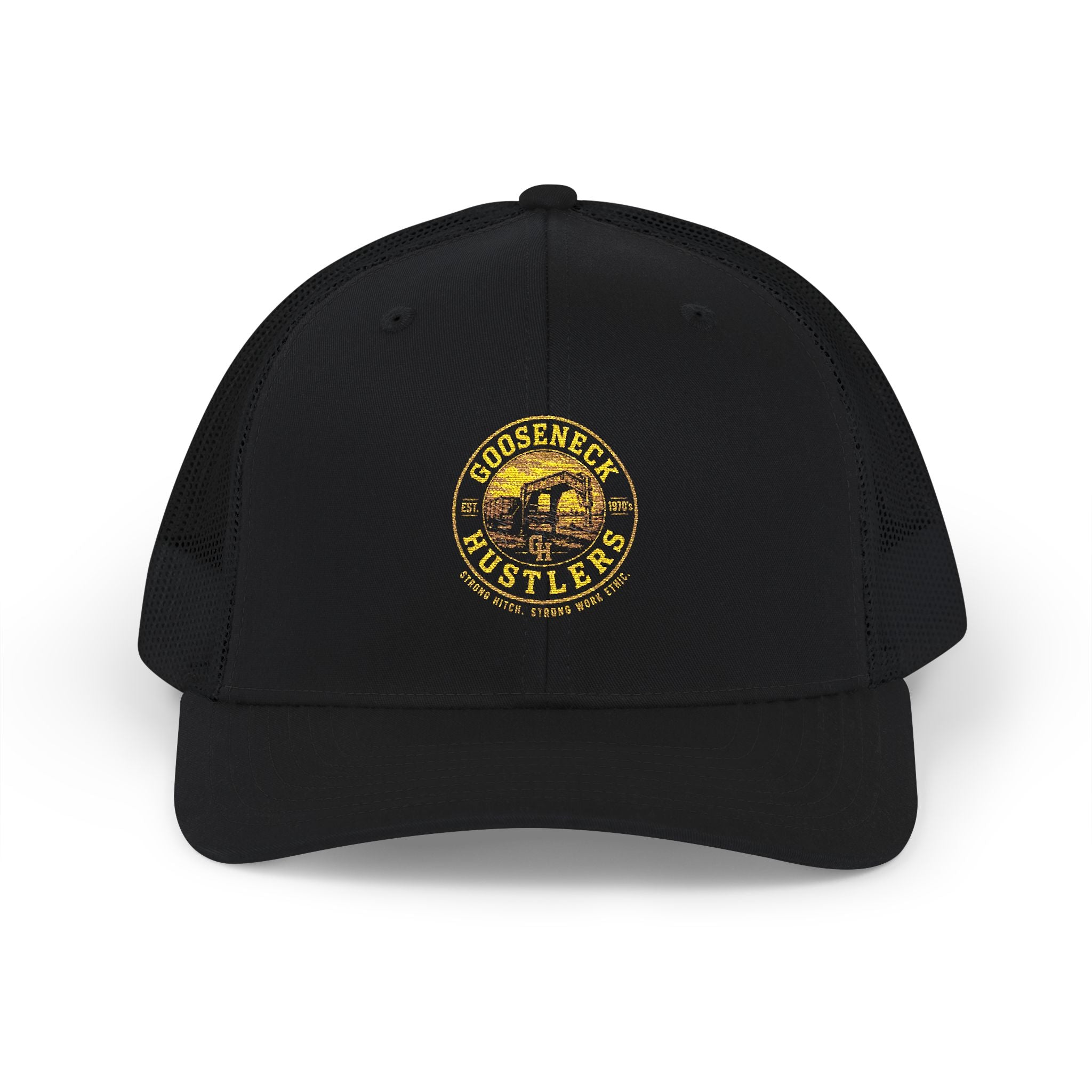 Goose Creek Hustlers Snapback Trucker Cap | Patch Logo Mesh Back