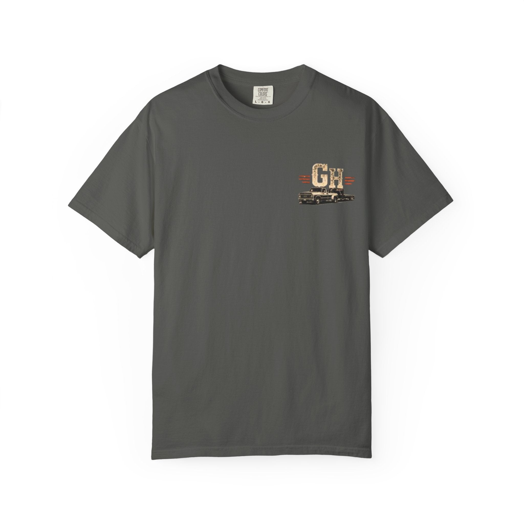 Vintage Pickup Truck T-Shirt — "Godseneck Hustlers" Retro Workwear Tee