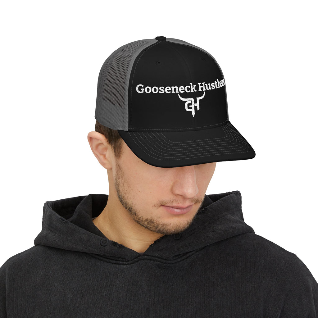 Goosehead Hustlers Trucker Cap | Vintage Skull Patch