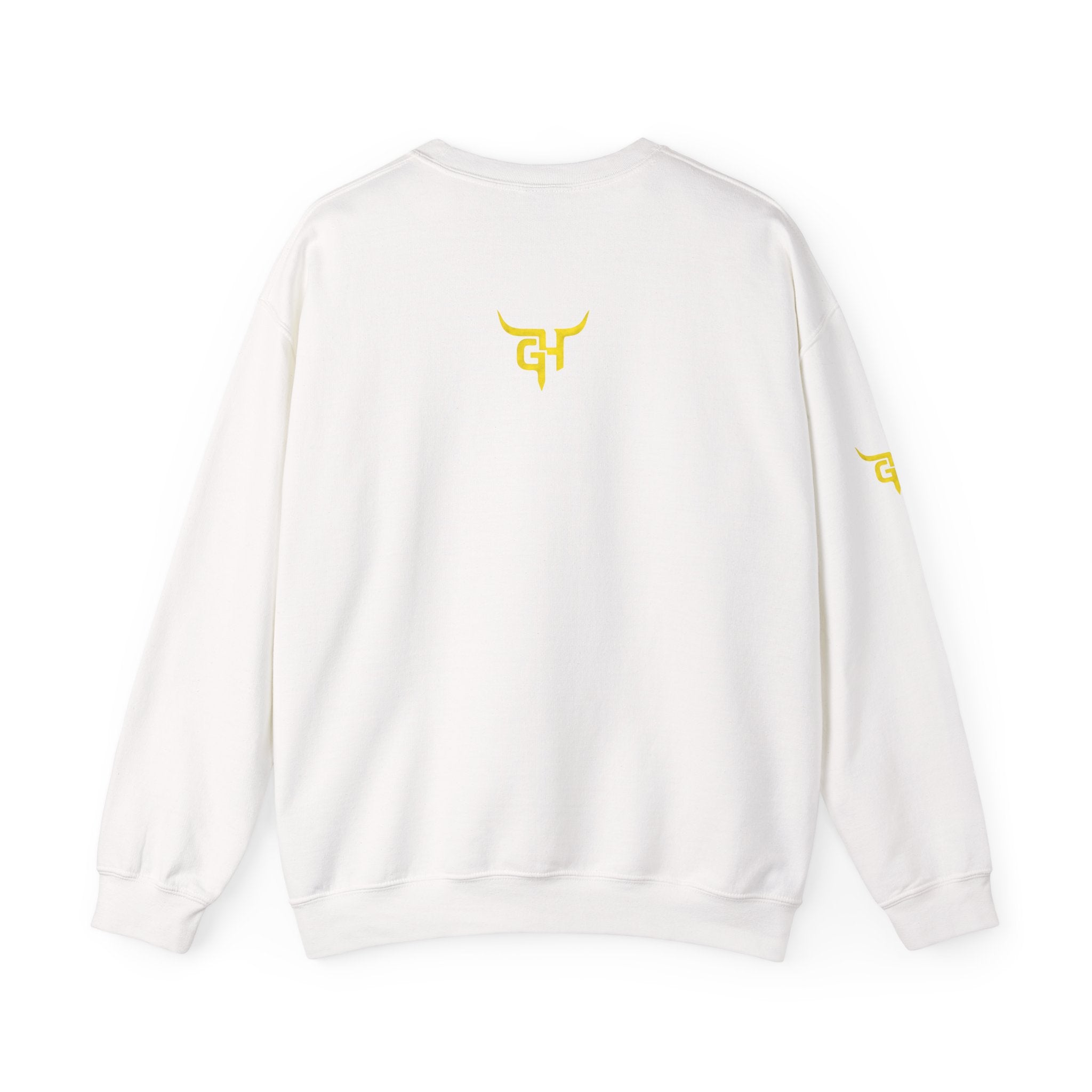 Goosenekk Hustlers Crewneck Sweatshirt | Vintage Car Street Scene, White