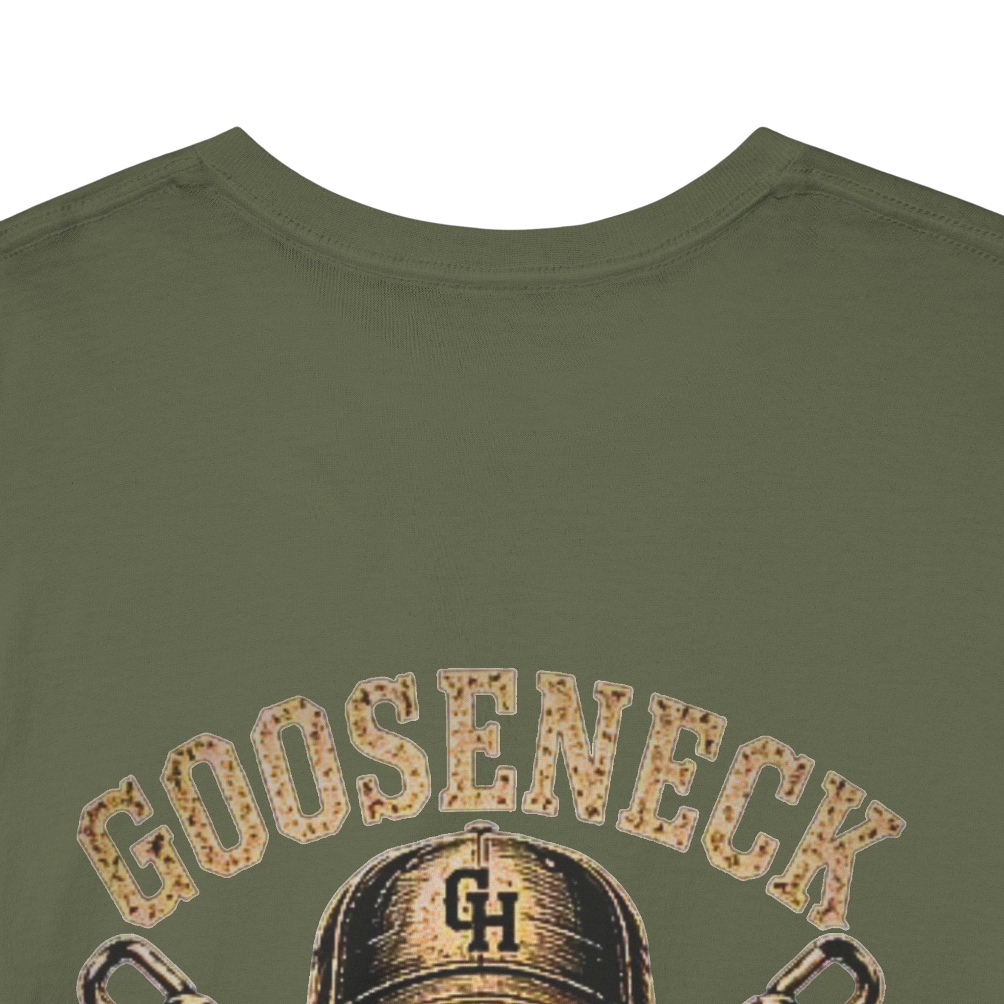 Gooseneck Hustlers Skull Tee | Trucking Rig Chain Vintage Logo