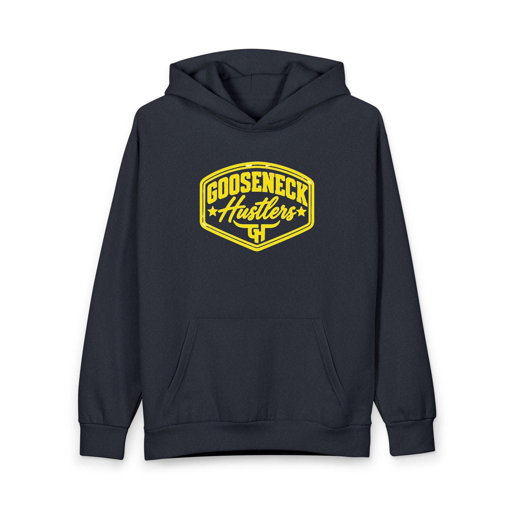 Gooseneck Hustlers Logo Hoodie | Trucking Rig Load Haul Deliver Pullover