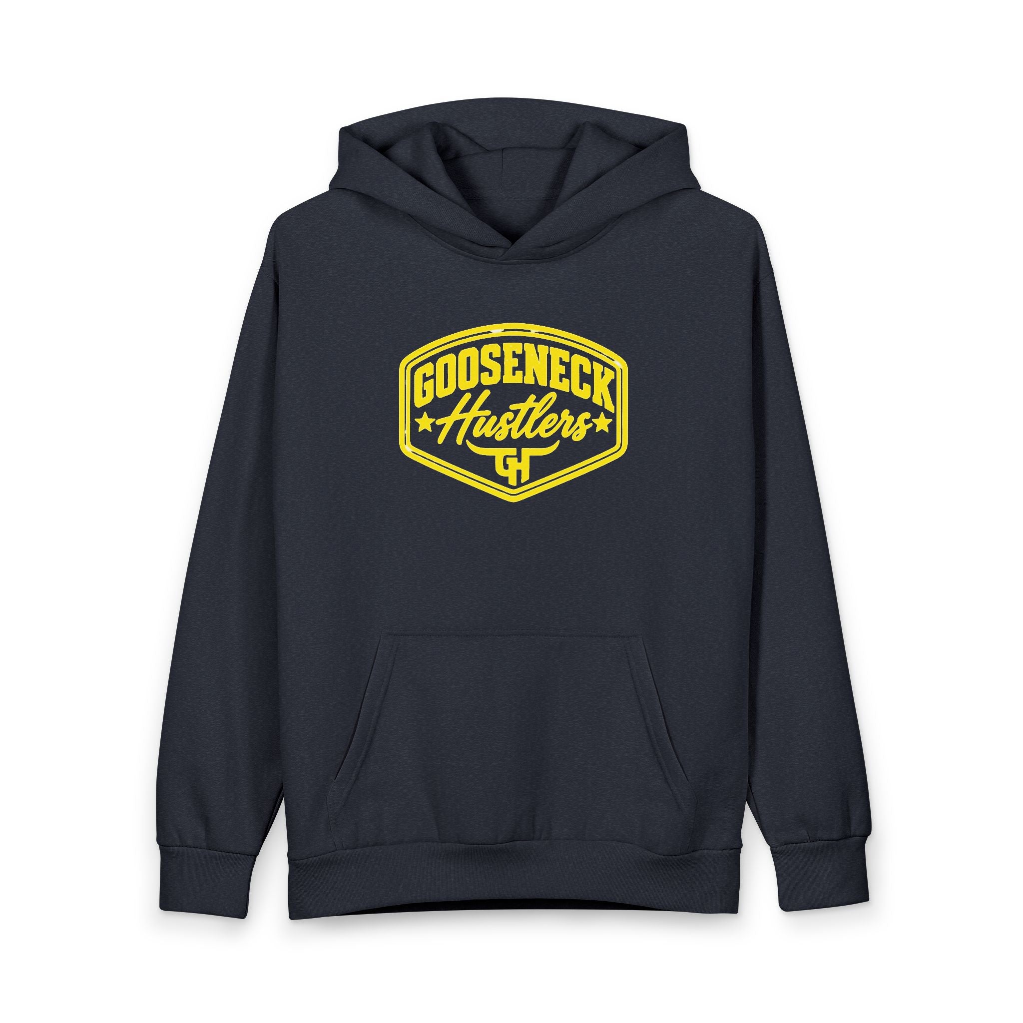 Gooseneck Hustlers Logo Hoodie | Trucking Rig Load Haul Deliver Pullover