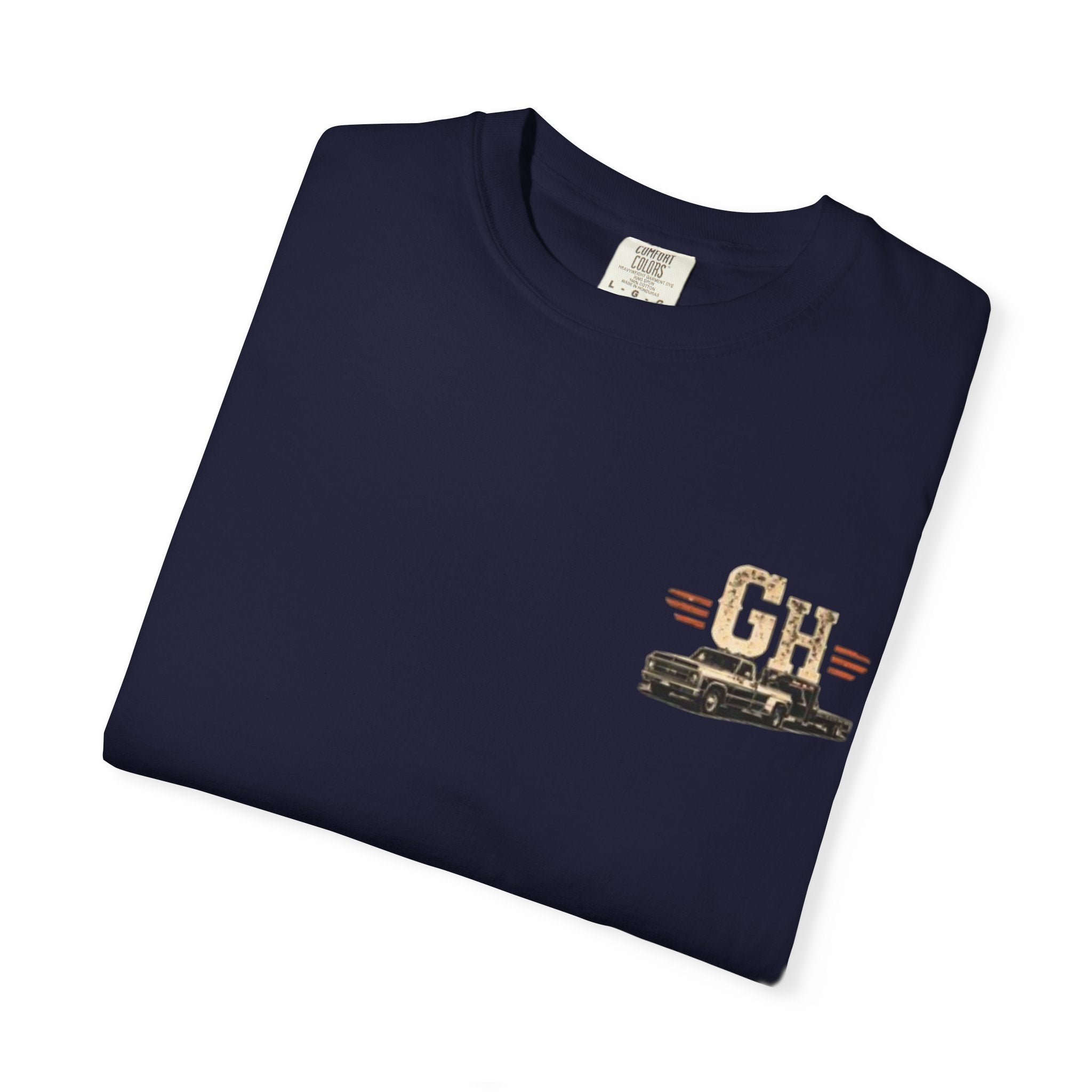 Vintage Pickup Truck T-Shirt — "Godseneck Hustlers" Retro Workwear Tee