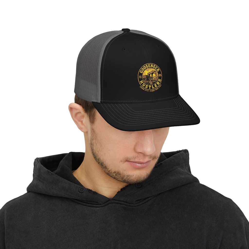 Goose Creek Hustlers Snapback Trucker Cap | Patch Logo Mesh Back