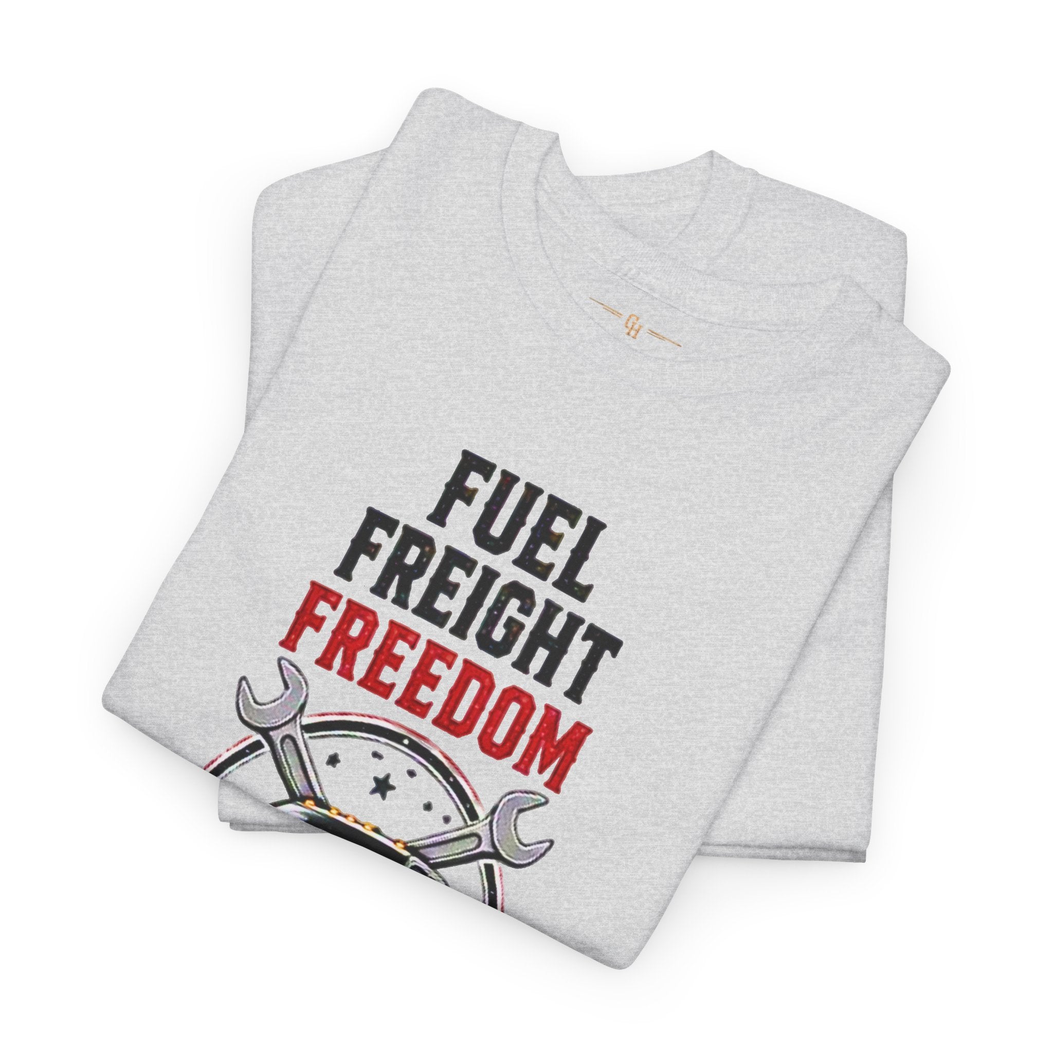 Fuel Freight Freedom trucker graphic tee | No Clock No Boss Just Loads