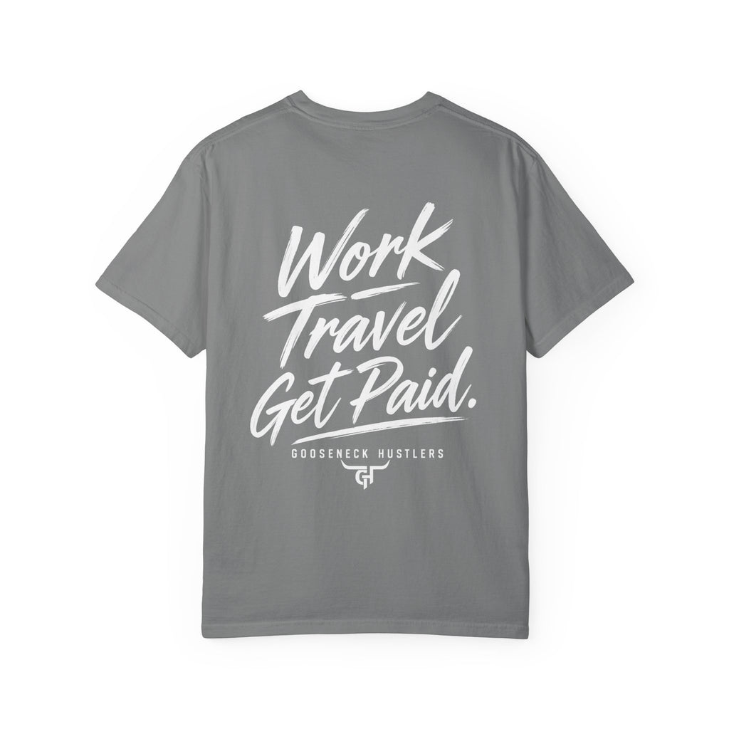 Gooseneck Hustlers Pickup Truck T-Shirt | Mountain Tow Haul Graphic