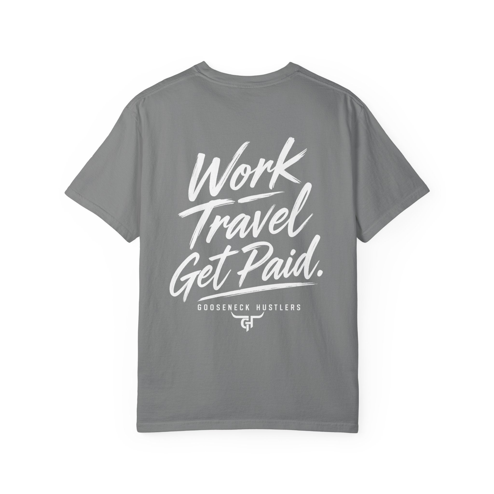 Gooseneck Hustlers Pickup Truck T-Shirt | Mountain Tow Haul Graphic