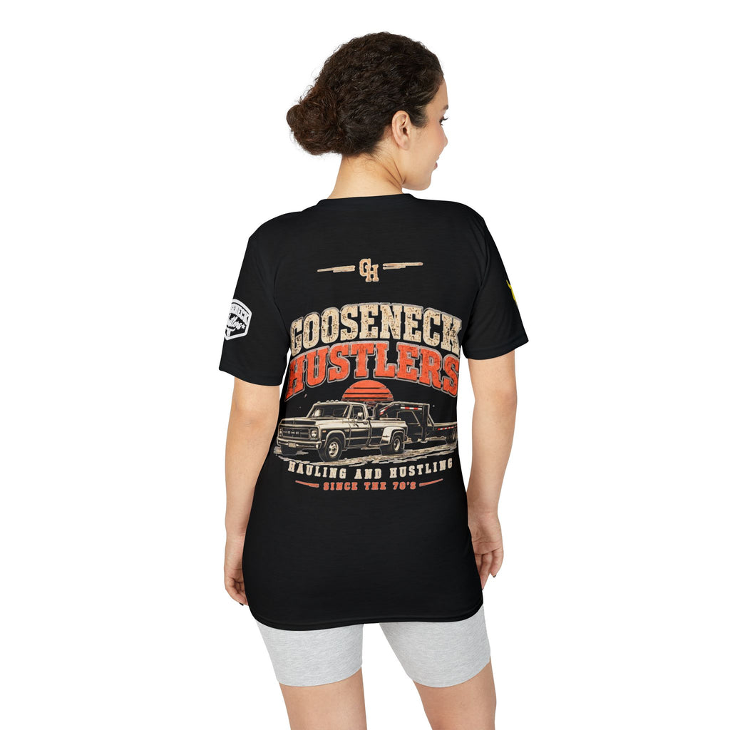 Gooseneck Hustlers T-Shirt — Vintage Truck & Cruiser Club Graphic Tee
