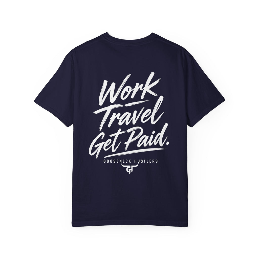 Gooseneck Hustlers Pickup Truck T-Shirt | Mountain Tow Haul Graphic