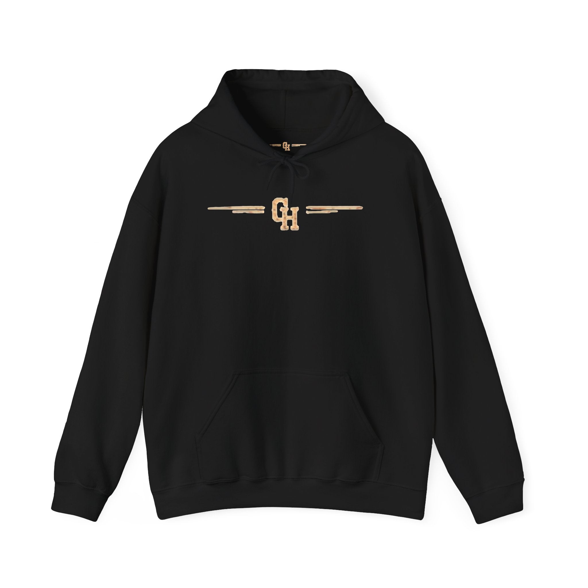 Good Luck Hustlers Skull Hoodie | Crossed Baseball Bats Vintage Logo