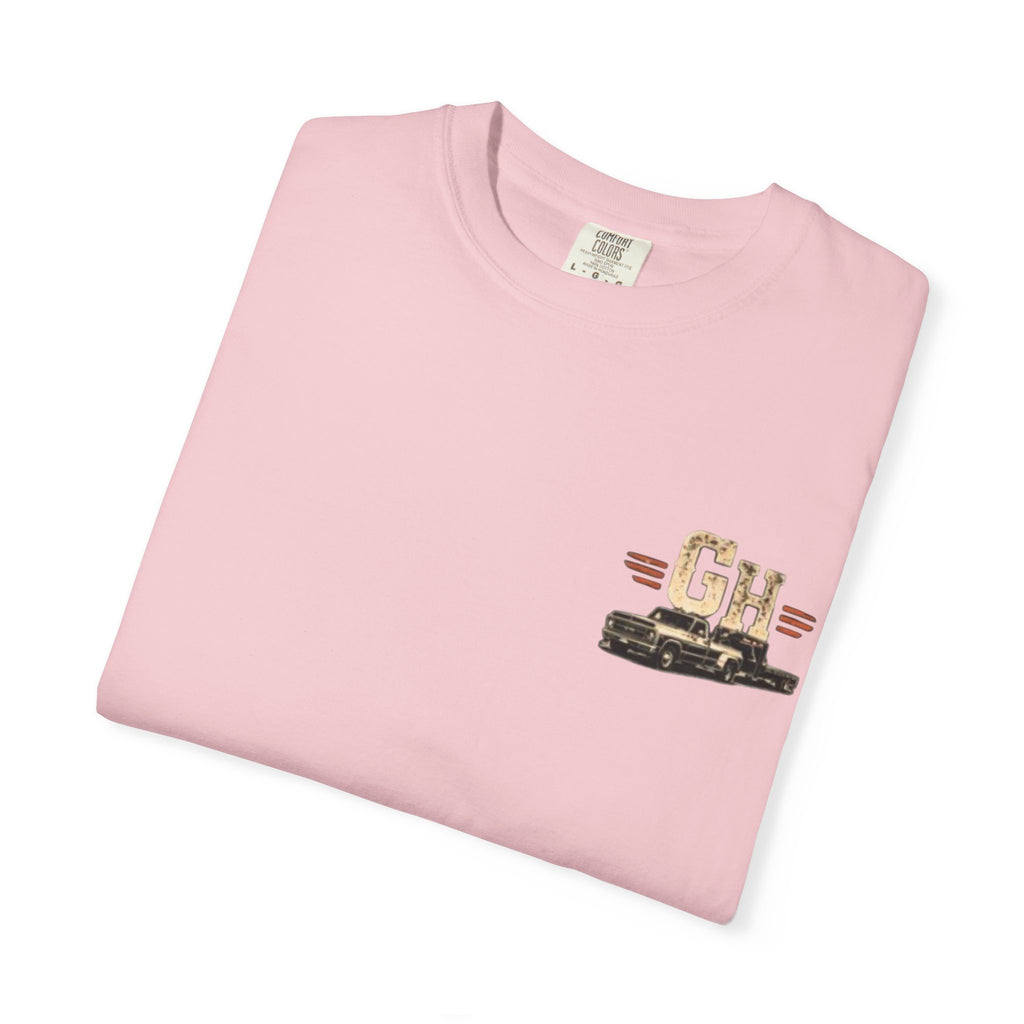 Vintage Pickup Truck T-Shirt — "Godseneck Hustlers" Retro Workwear Tee