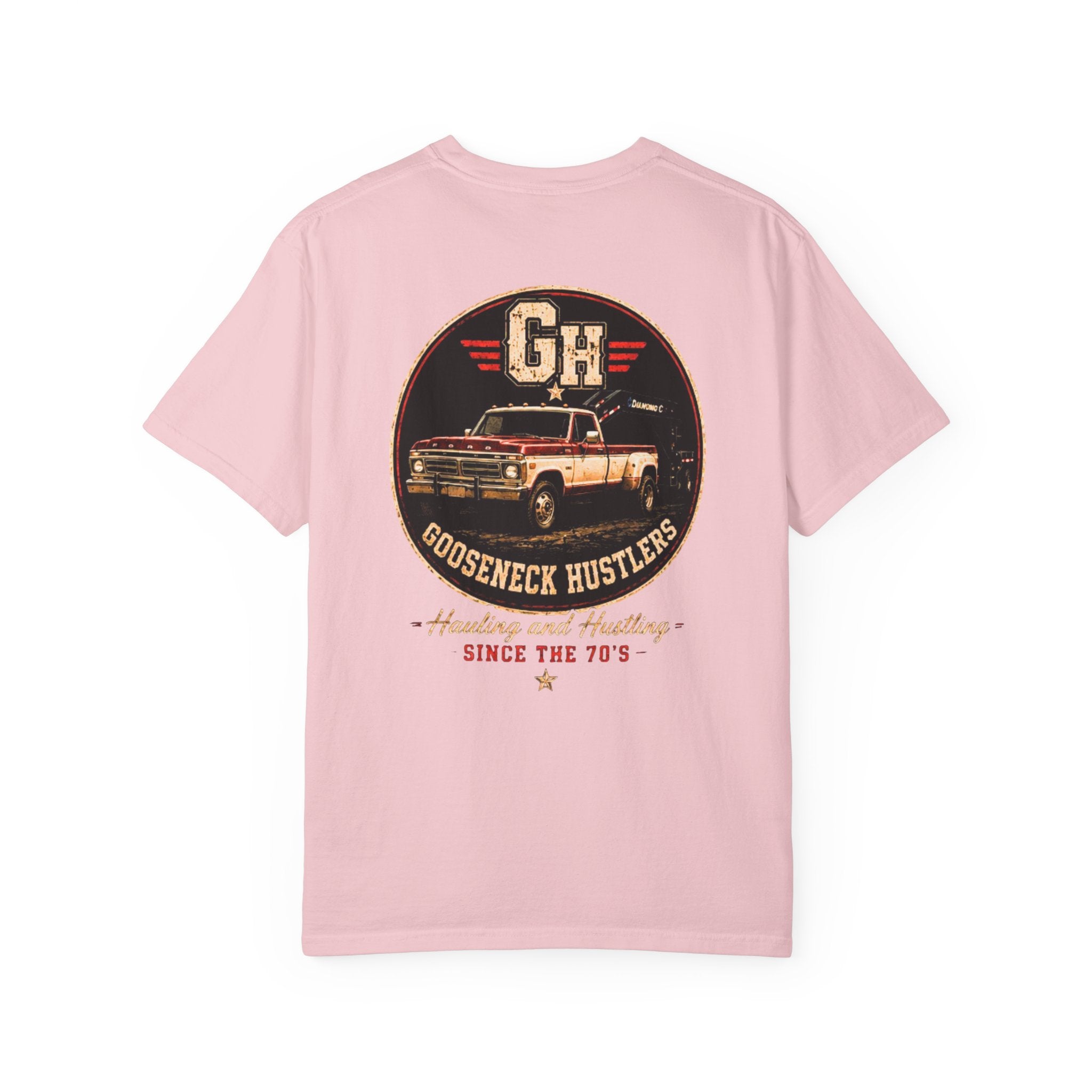 Vintage Pickup Truck T-Shirt — "Godseneck Hustlers" Retro Workwear Tee