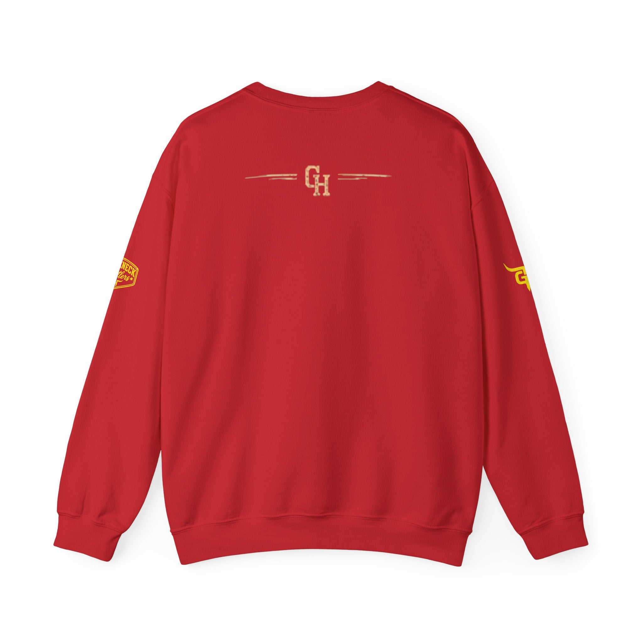 Gooseneck Hustlers logo Crewneck Sweatshirt | Western bull emblem