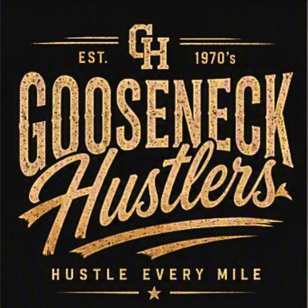 Gooseneck Hustlers graphic Tee | Vintage Truck, Trailer Hauling design