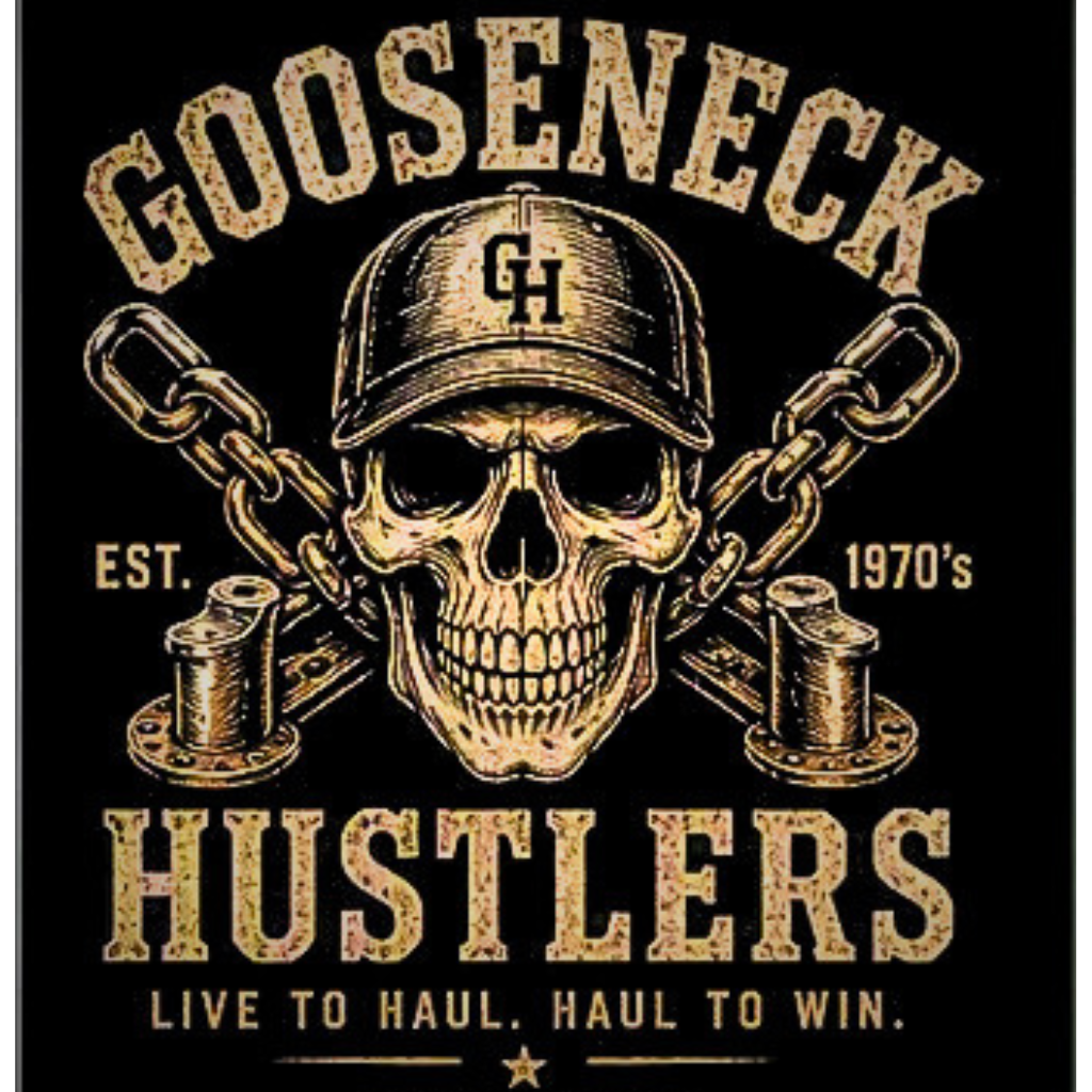 Good Luck Hustlers Skull Hoodie | Crossed Baseball Bats Vintage Logo
