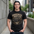Gooseneck Hustler Trucking T-Shirt — Vintage Semi Truck & Hauler Tee