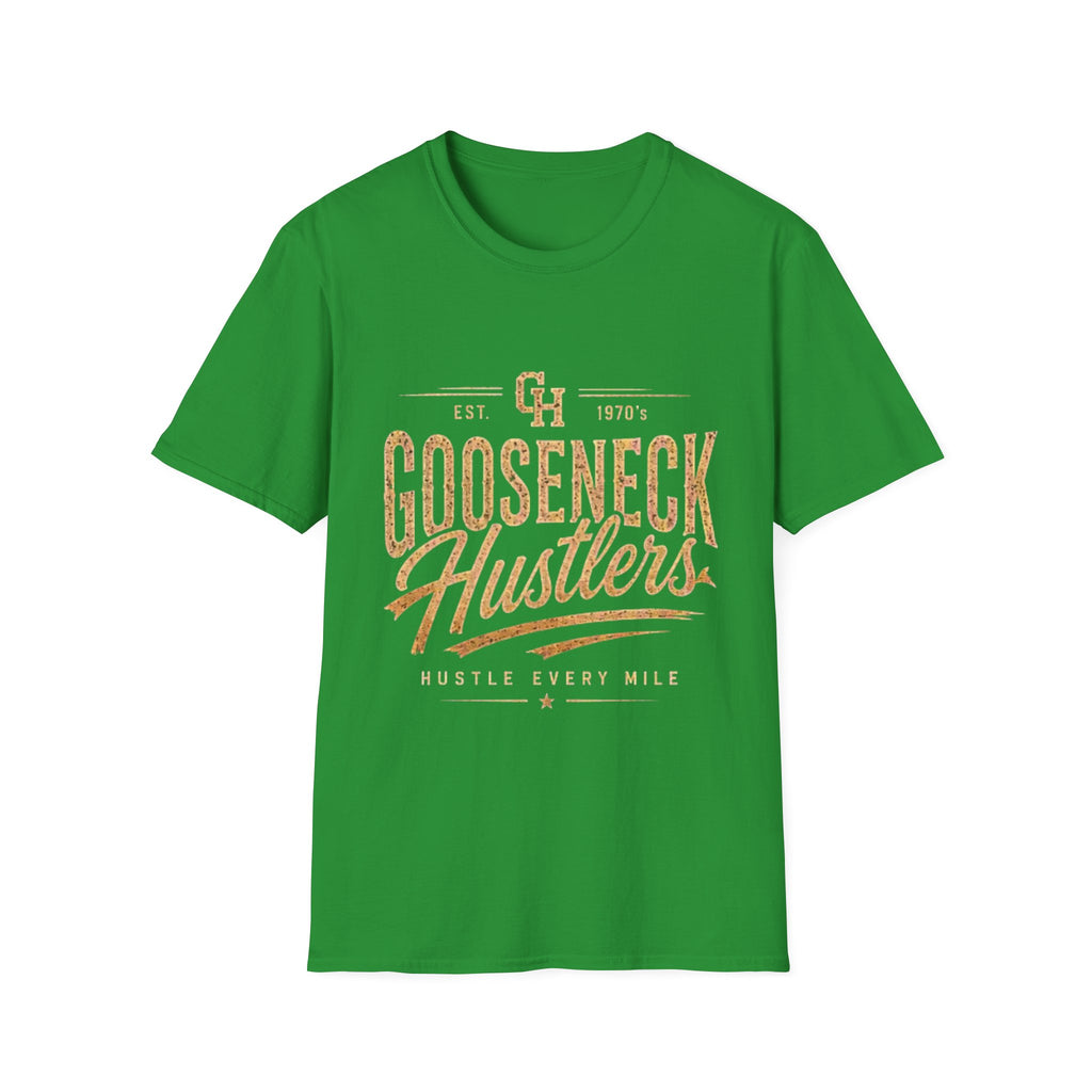 Gooseneck Hustlers T-Shirt — Vintage Script Logo Tee