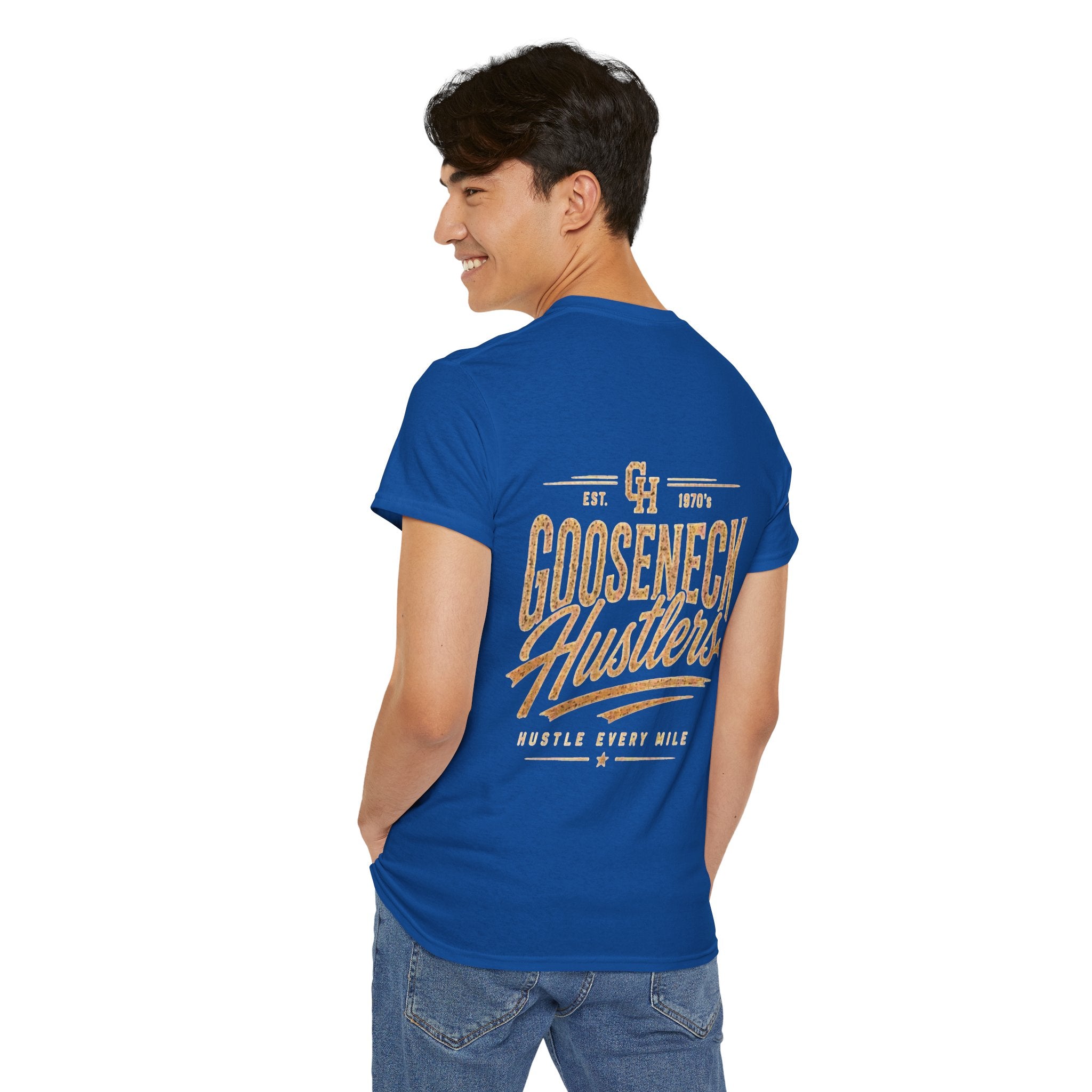 Gooseneck Hustlers graphic Tee | Vintage Truck, Trailer Hauling design