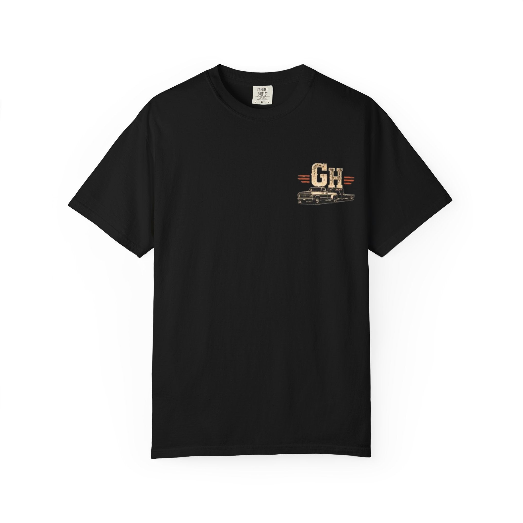 Vintage Pickup Truck T-Shirt — "Godseneck Hustlers" Retro Workwear Tee