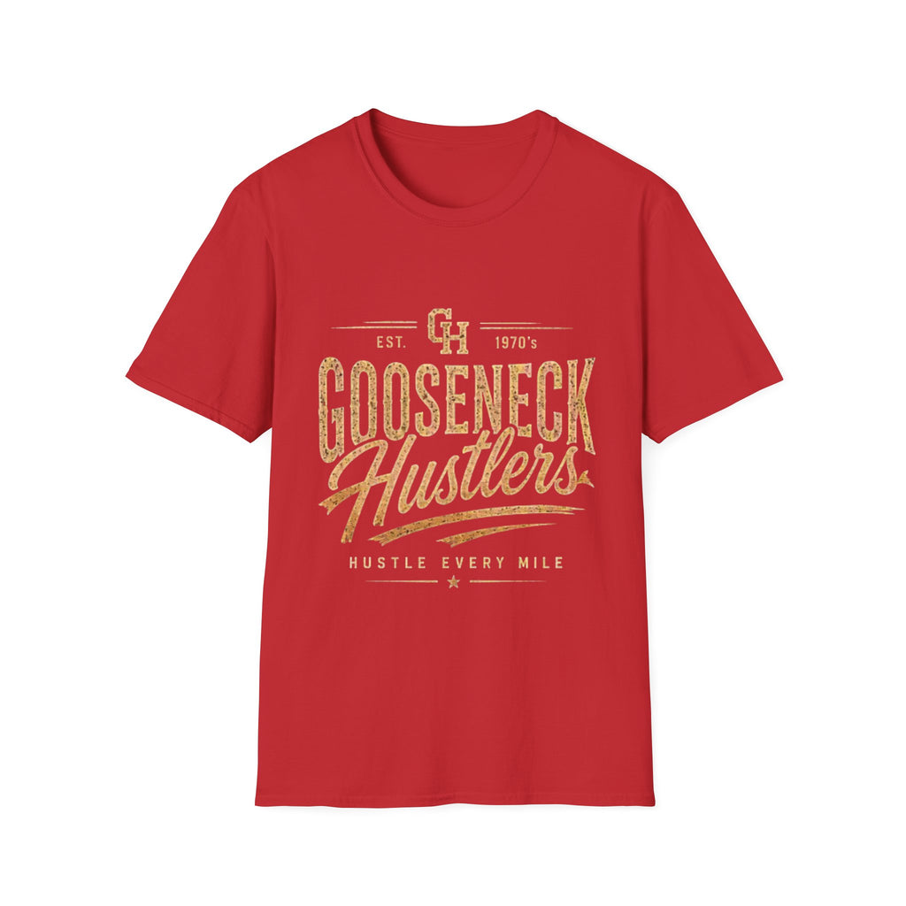 Gooseneck Hustlers T-Shirt — Vintage Script Logo Tee