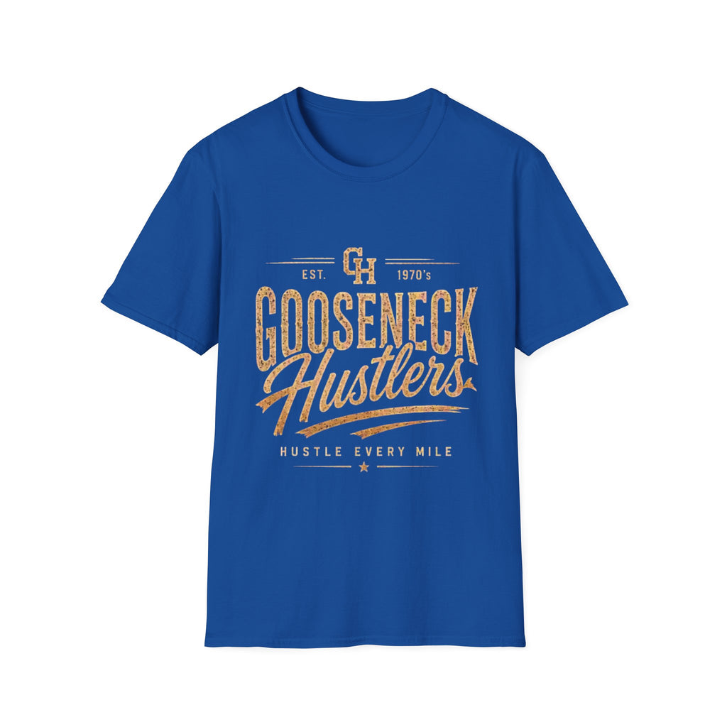 Gooseneck Hustlers T-Shirt — Vintage Script Logo Tee