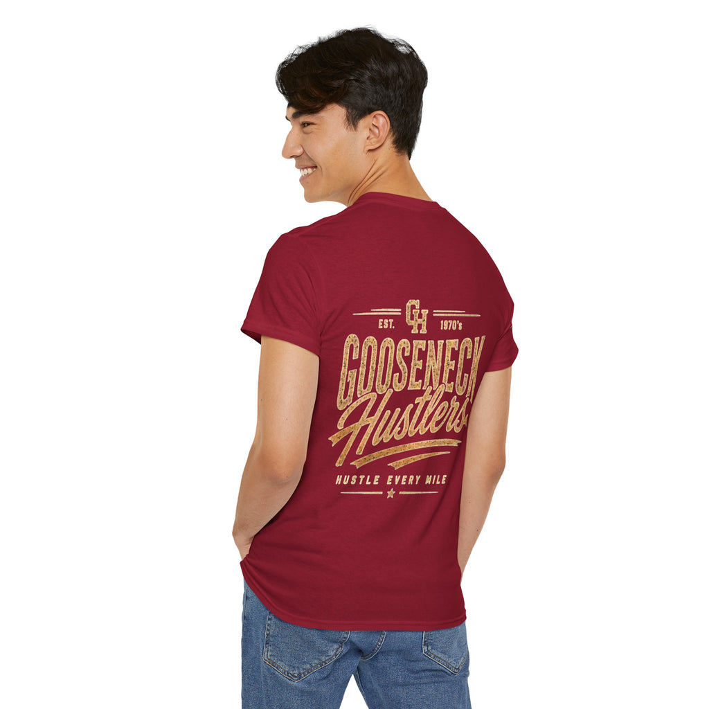 Gooseneck Hustlers graphic Tee | Vintage Truck, Trailer Hauling design