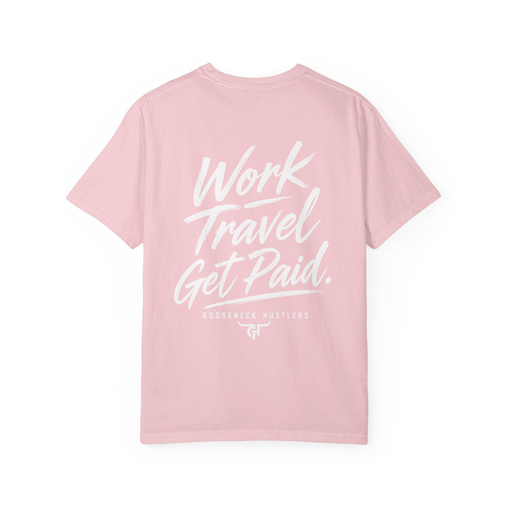 Gooseneck Hustlers Pickup Truck T-Shirt | Mountain Tow Haul Graphic