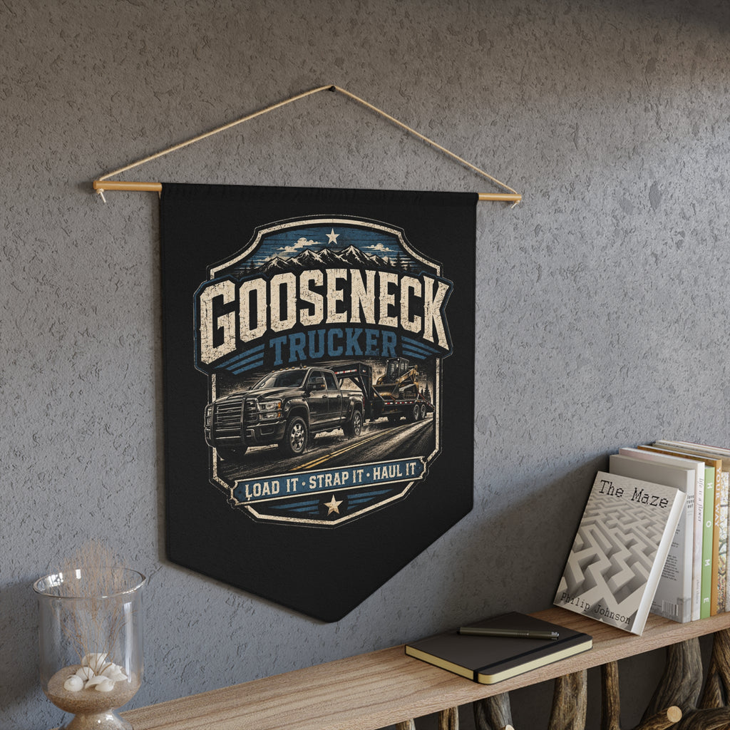 Gooseneck Trucker Pennant | Load It Strap It Haul It