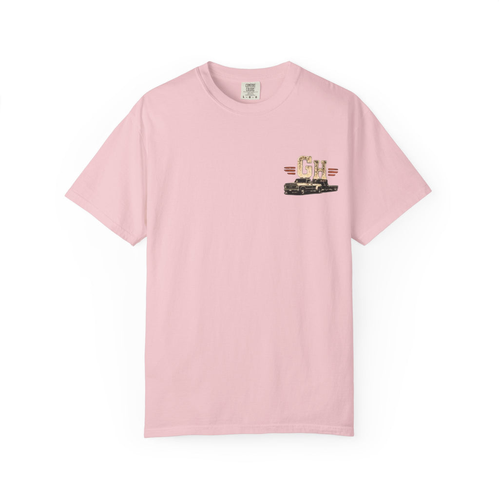 Vintage Pickup Truck T-Shirt — "Godseneck Hustlers" Retro Workwear Tee