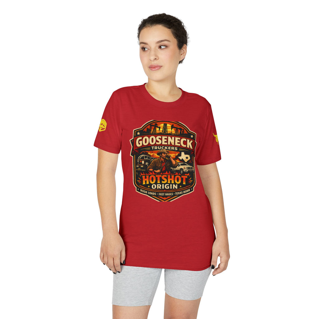 Gooseneck Truckers Hotshot Origin T-Shirt | Texas Trucking Logo