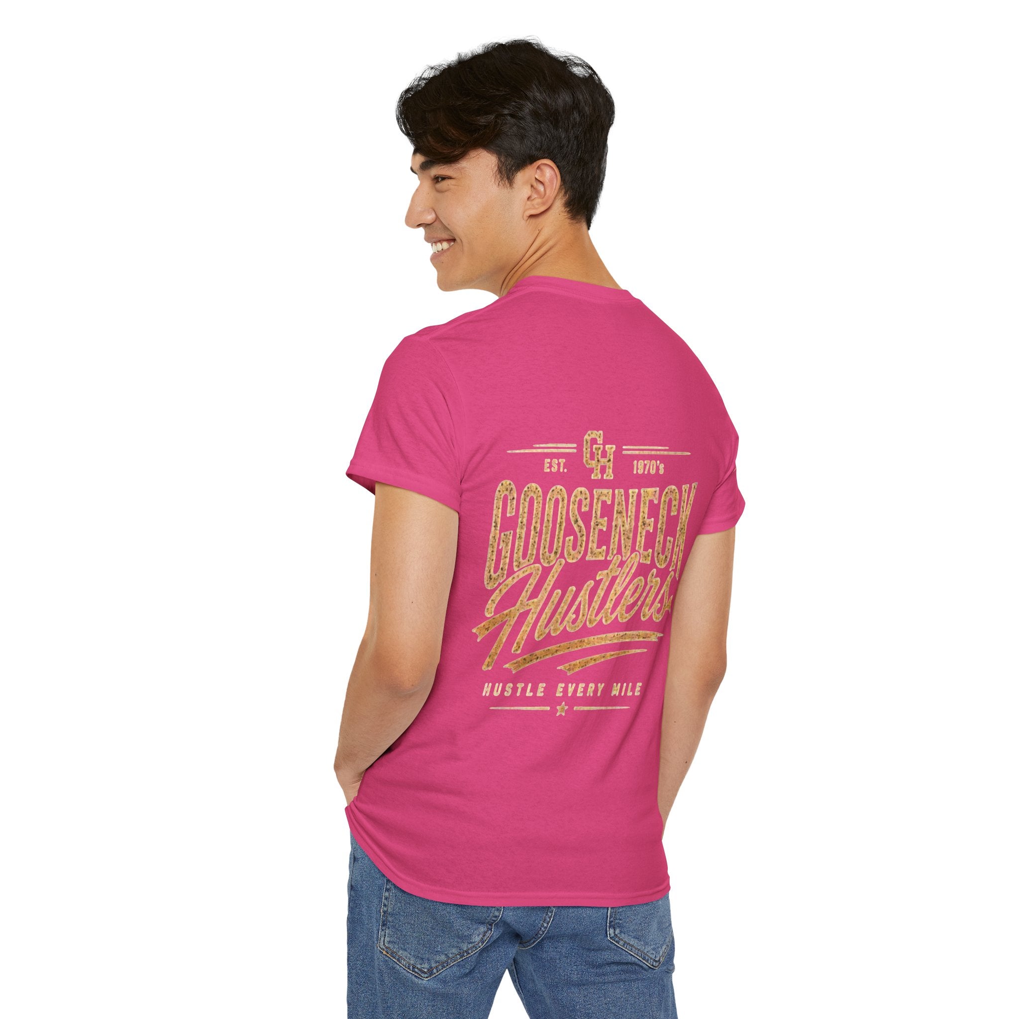 Gooseneck Hustlers graphic Tee | Vintage Truck, Trailer Hauling design