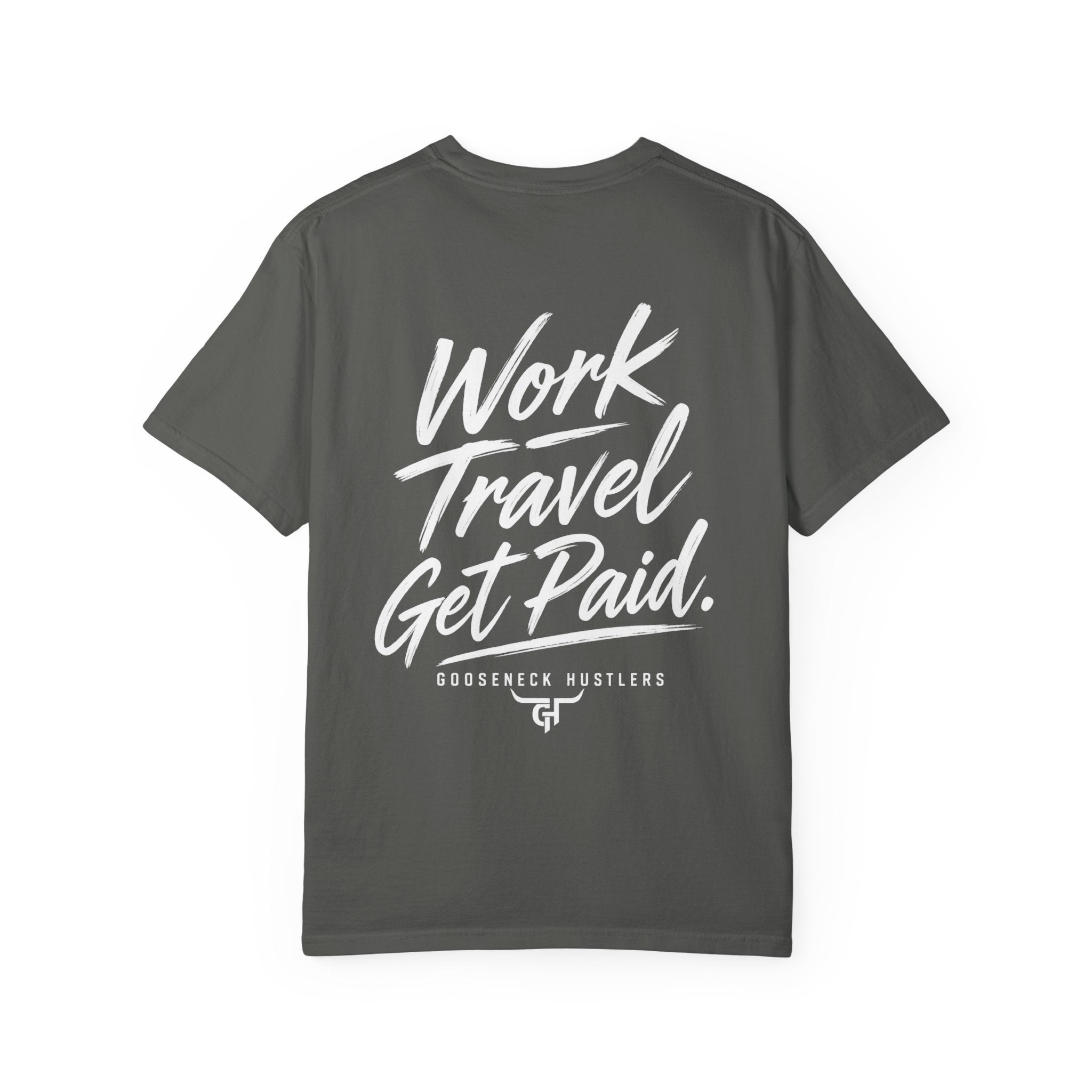 Gooseneck Hustlers Pickup Truck T-Shirt | Mountain Tow Haul Graphic