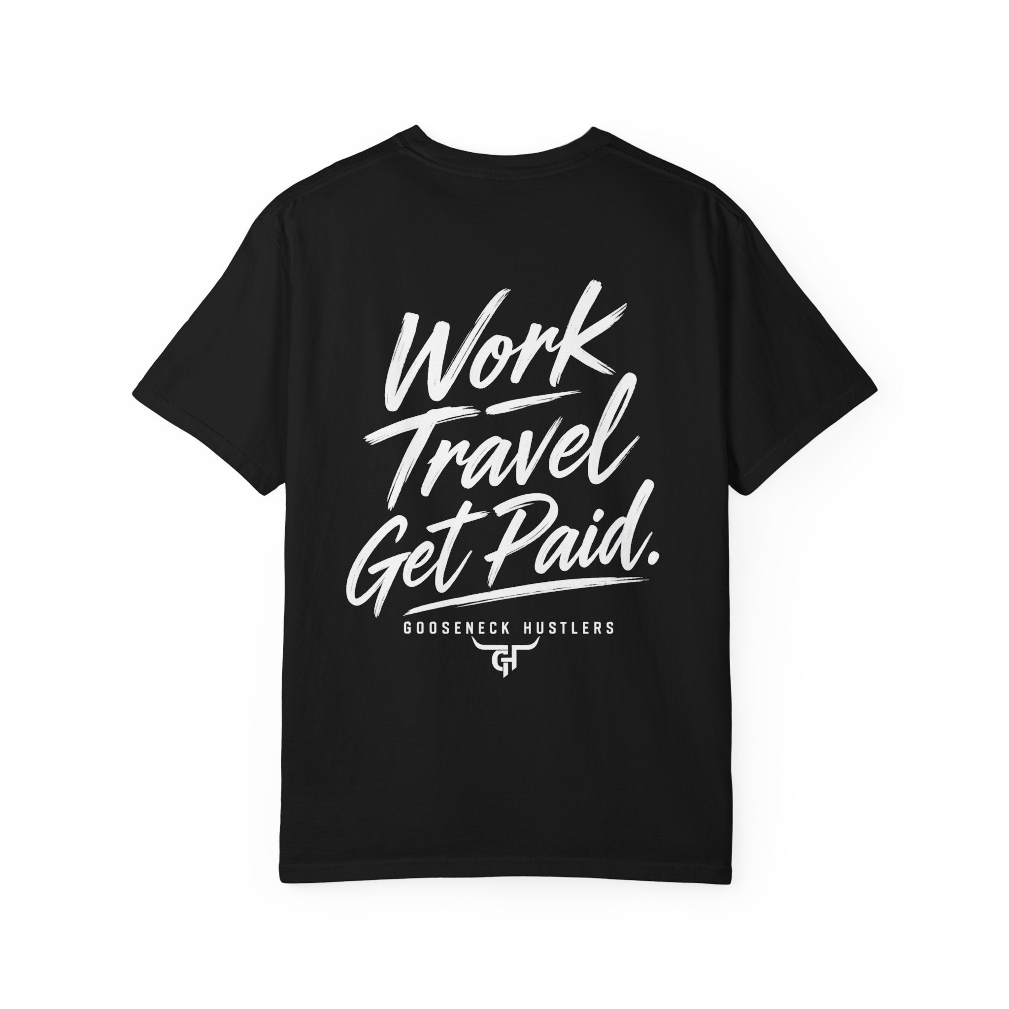 Gooseneck Hustlers Pickup Truck T-Shirt | Mountain Tow Haul Graphic