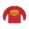 Gooseneck Hustlers logo Long Sleeve Tee | Western ranchy trucker design