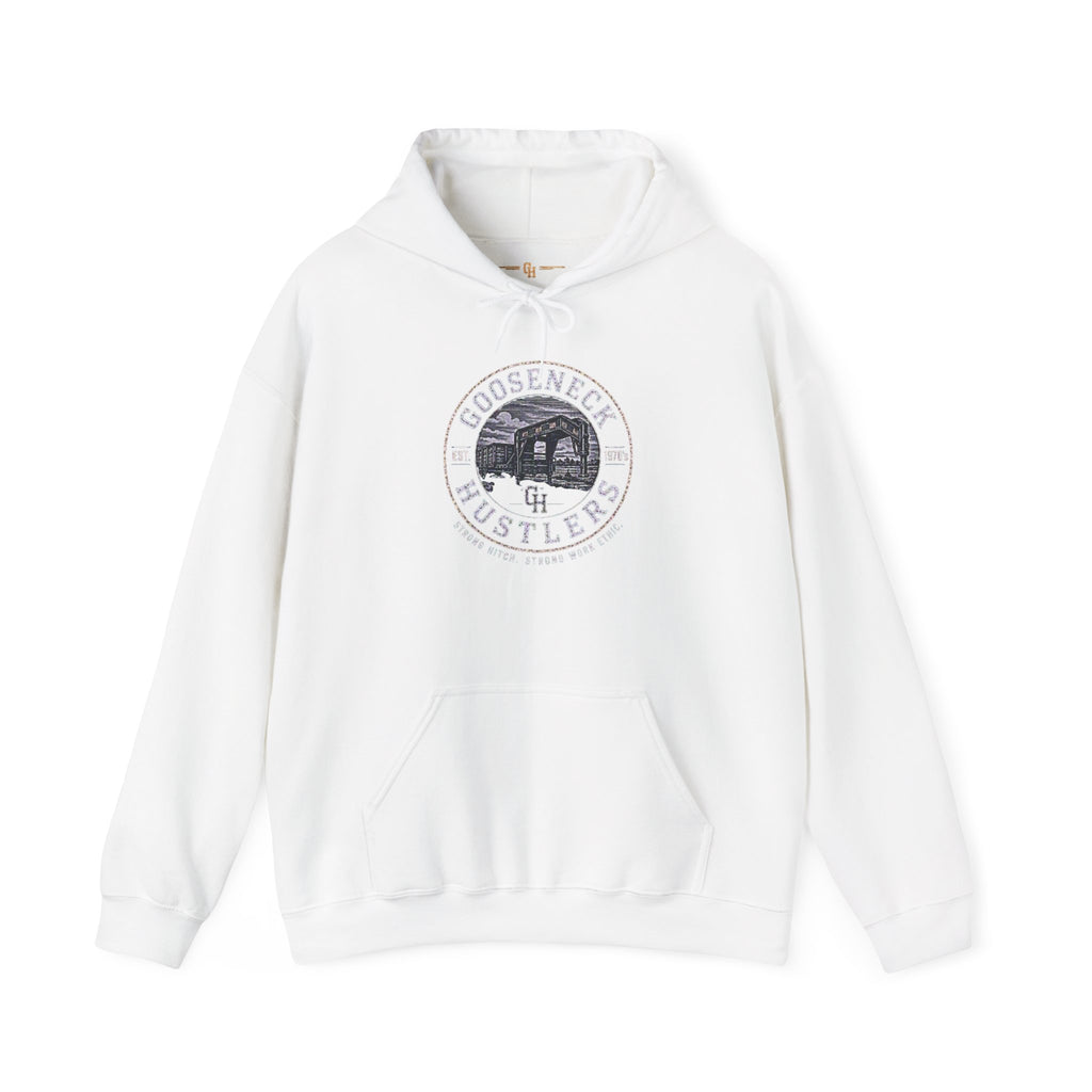 Gooseneck Hustlers logo Hoodie | Vintage Truck Emblem sweatshirt