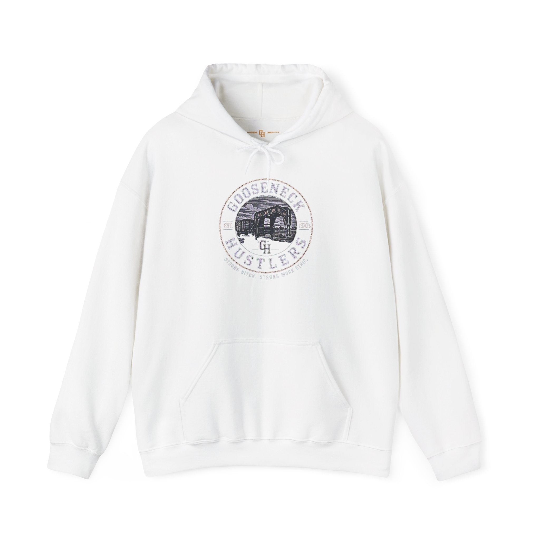 Gooseneck Hustlers logo Hoodie | Vintage Truck Emblem sweatshirt
