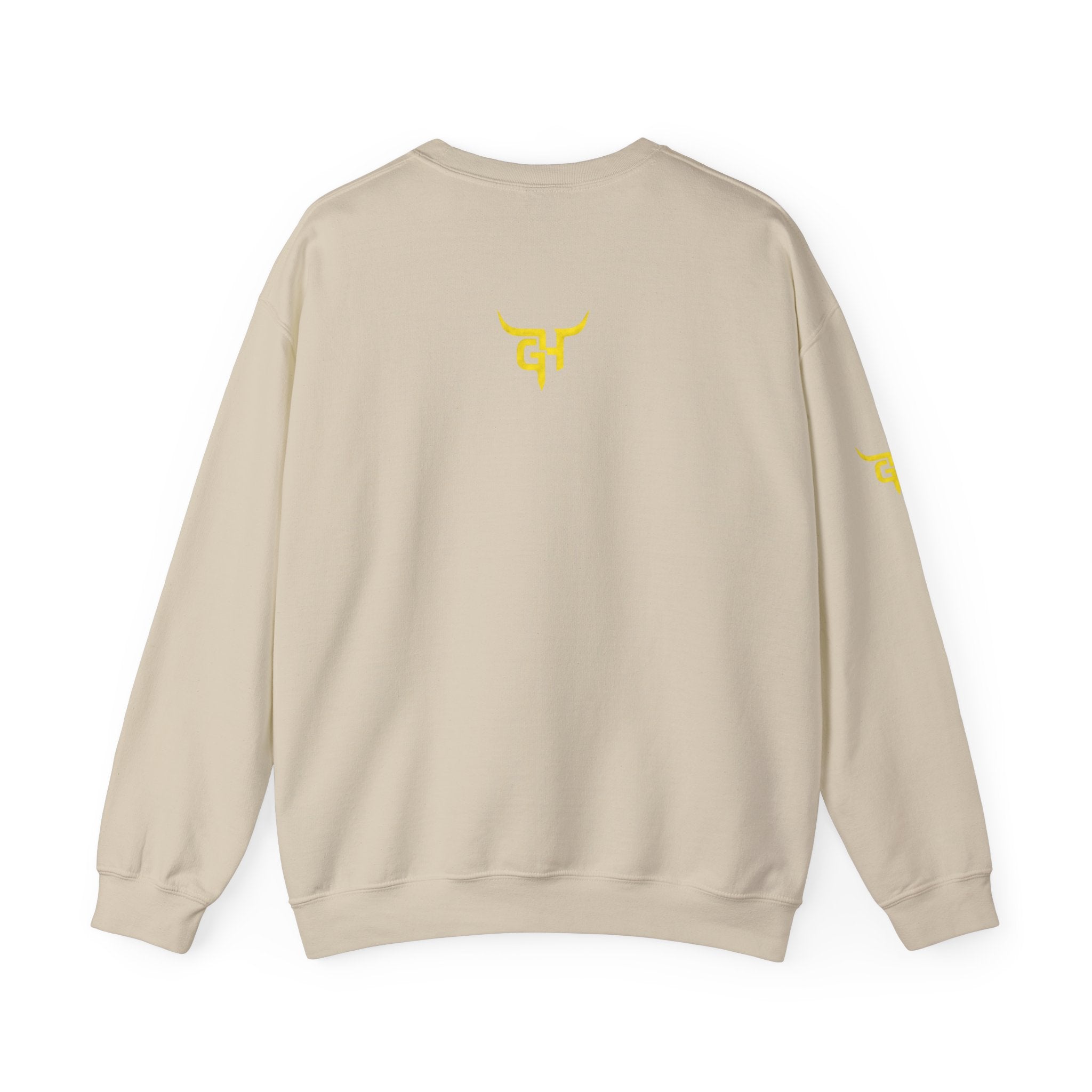 Goosenekk Hustlers Crewneck Sweatshirt | Vintage Car Street Scene, White